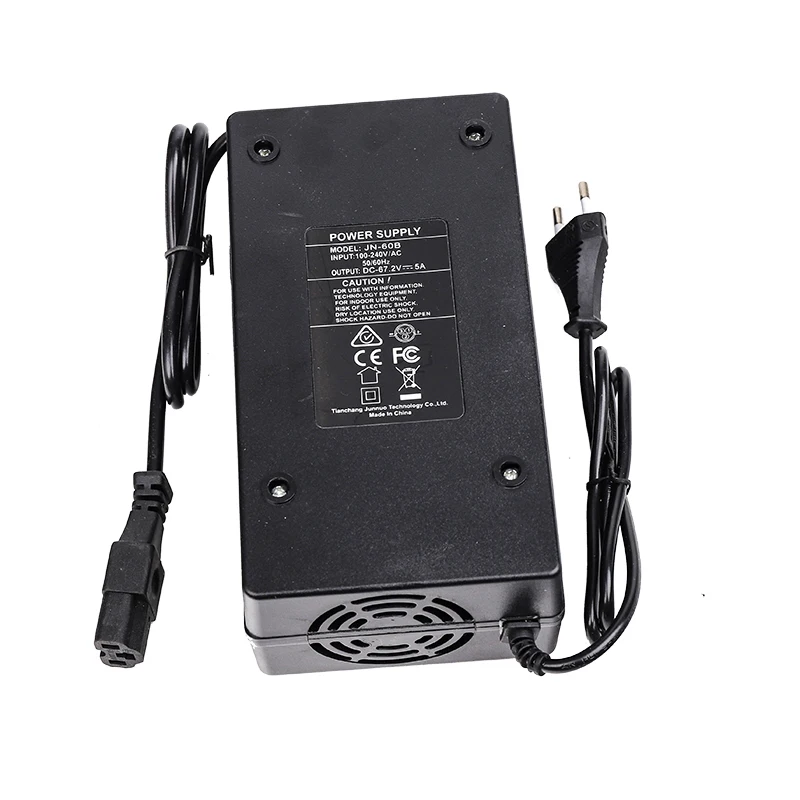 For Citycoco Harley Electric Scooter European Standard EU 60V 5A Battery Charger Power Supply 67.2V 5A US Power Charger Parts