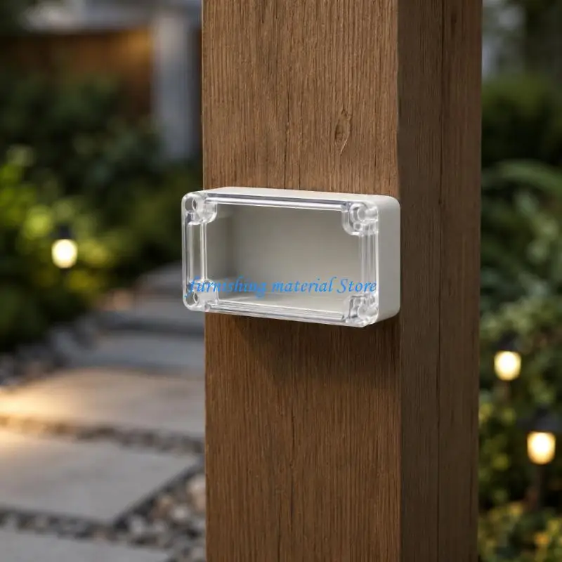 Y5GD Plastic Cable Box with Screw Lid for Outdoor Wiring Transparent Lid Junction Box