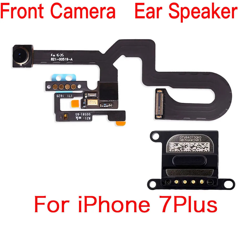 Ear Speaker + Front Camera Flex Cable For iPhone 7 7Plus 8 8 Plus X XR XS MAX Replacement