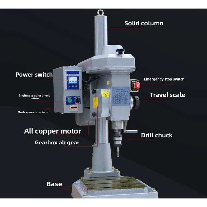 Fully automatic bench drill multi-axis vertical tapping machine chuck accessories workbench 6516 type y