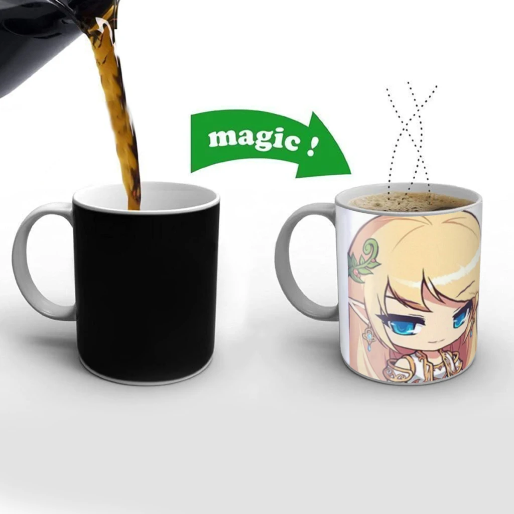 

Game Maplestory Coffee Mugs Cup Color Changed Mug Heat Sensitive Tea Cup Coffee Mug Gift Mug Drop Shipping