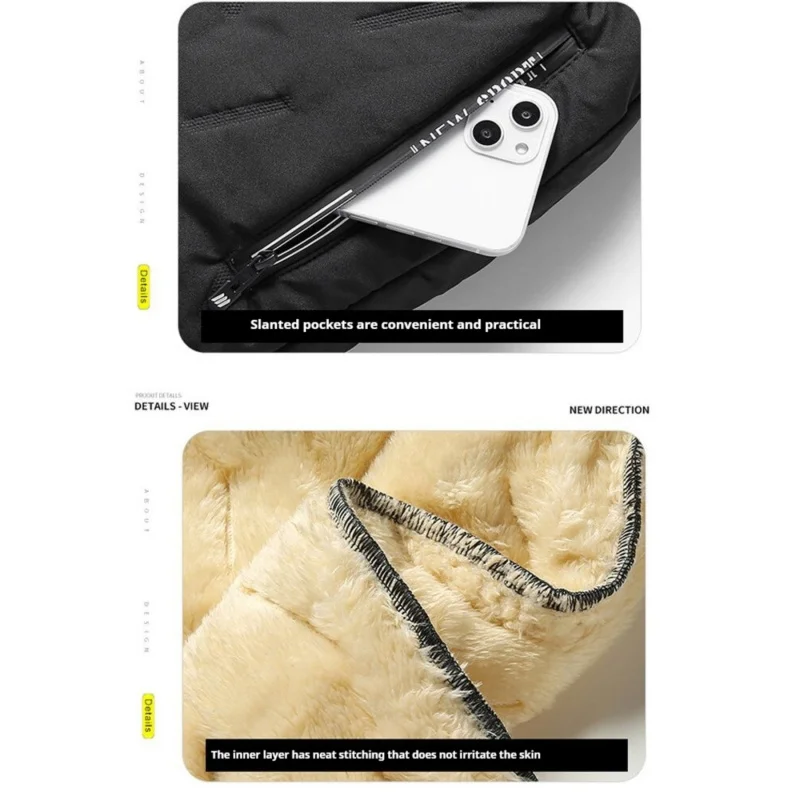 الشتاء سراويل تقليدية المنزل رجل فضفاض الرجال السود سميكة للرجال الملابس الخريف 2025 ملابس رجالية المرأة الرياضة Sweatpants Y2k #5