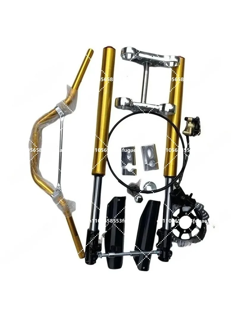 Motocross Module Kit, 710mm Inverted Front Shock Absorber + Guide Compact with Front Brakes view 2