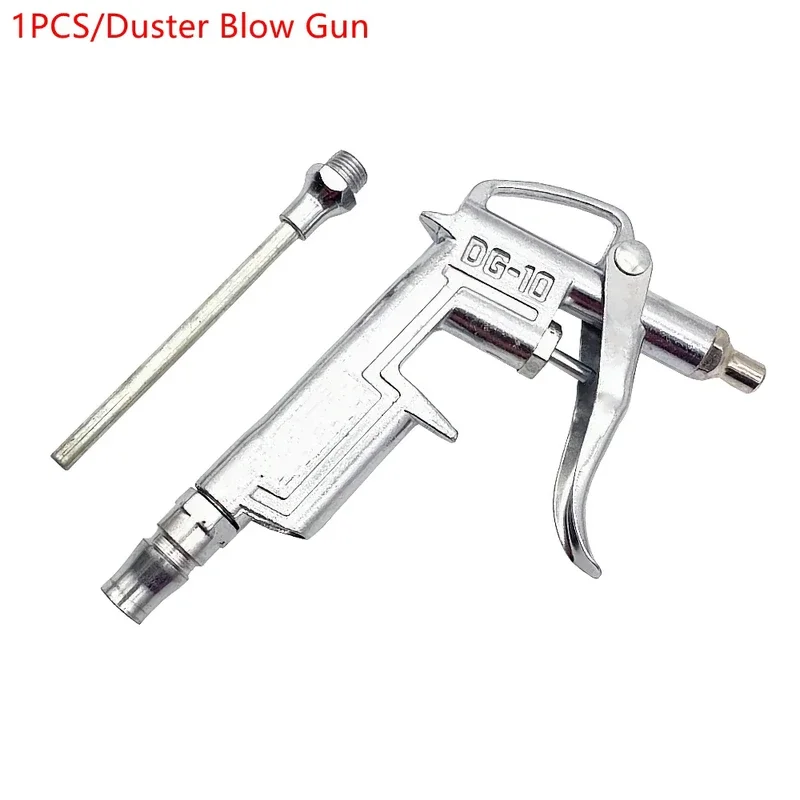 Pneumatic Air Blow Gun Aluminum Alloy Compressor Pistol Duster Cleaner DG10 With 6 Meters 12 Meters PU Coiled Spiral Hose