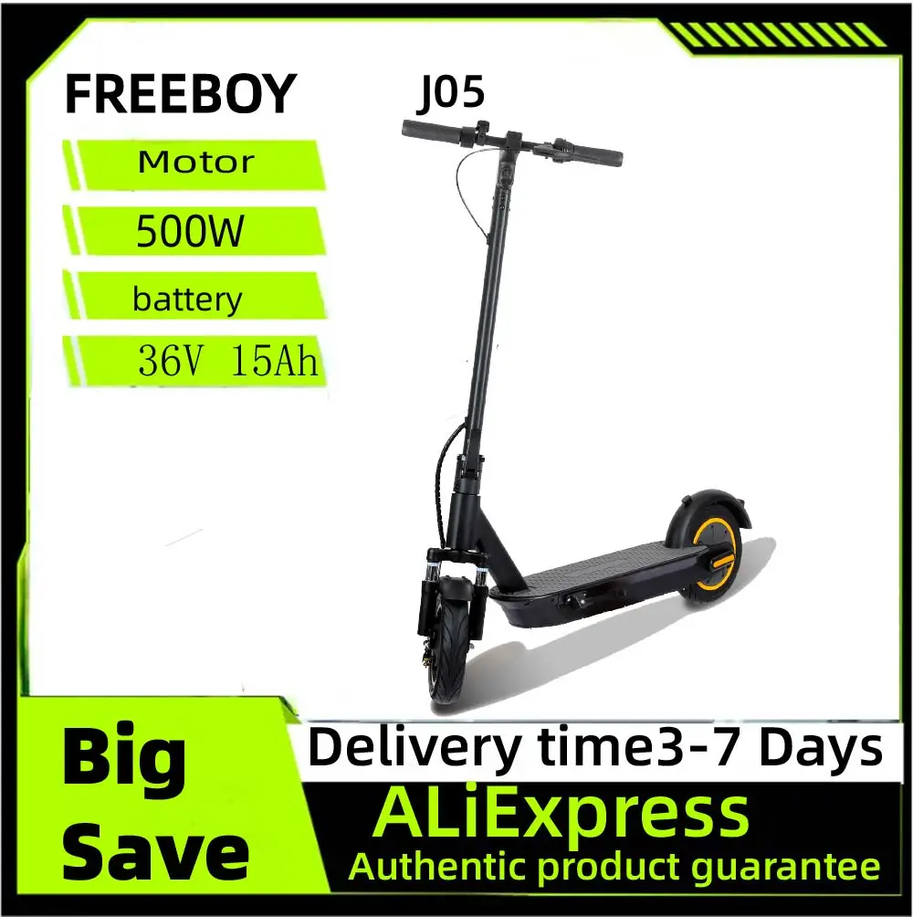 

FREEBOY J05 Adult Electric Scooter 36V 15AH Folding E-Scooter city eScooter 500W Motor E-Scooter