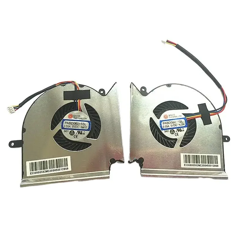 Новый вентилятор ЦП графического процессора для MSI GE63 GE63VR GP63 GL63 GV63 GE75 GP75 GL75 GL73VR WE75 GE73 MS-16P1 GE73VR MS-17C1 PAAD06015SL