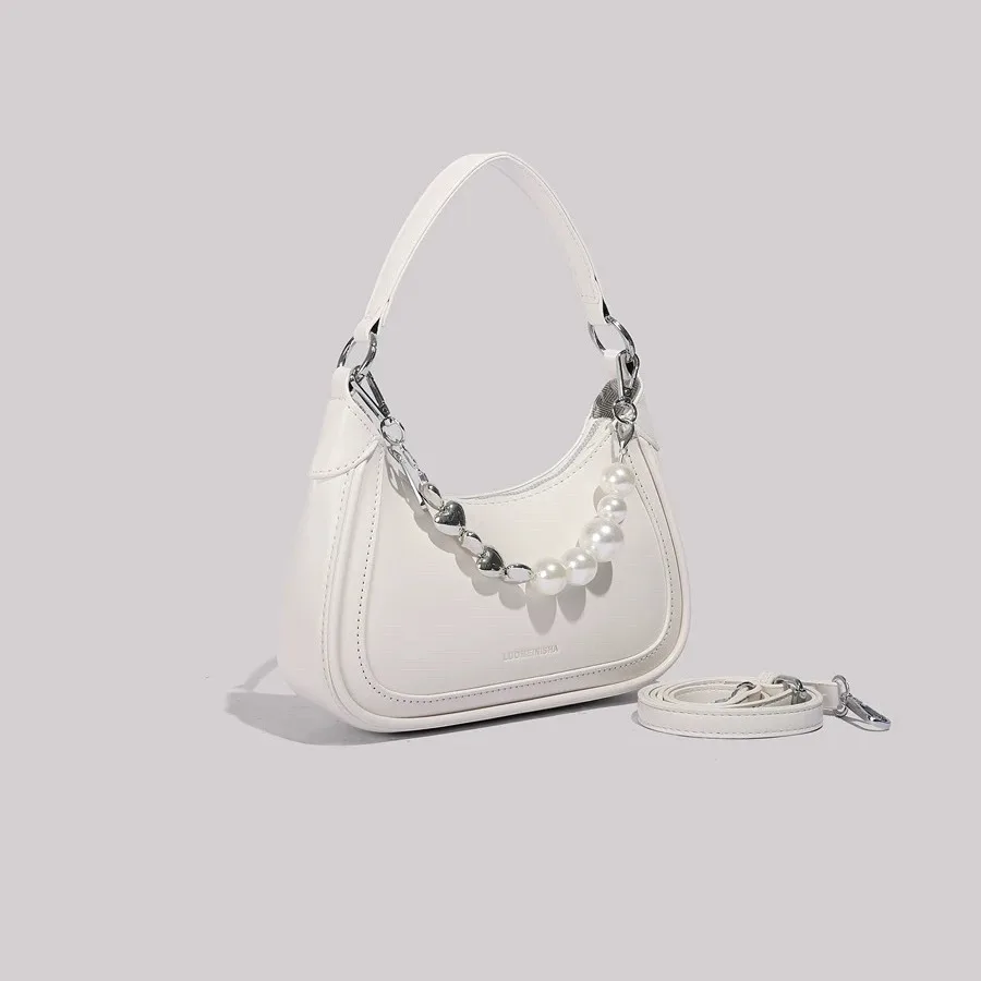 

Pearl Chain Armpit Bag 2024 Summer UR Women's Bag Niche Shoulder Messenger Bag