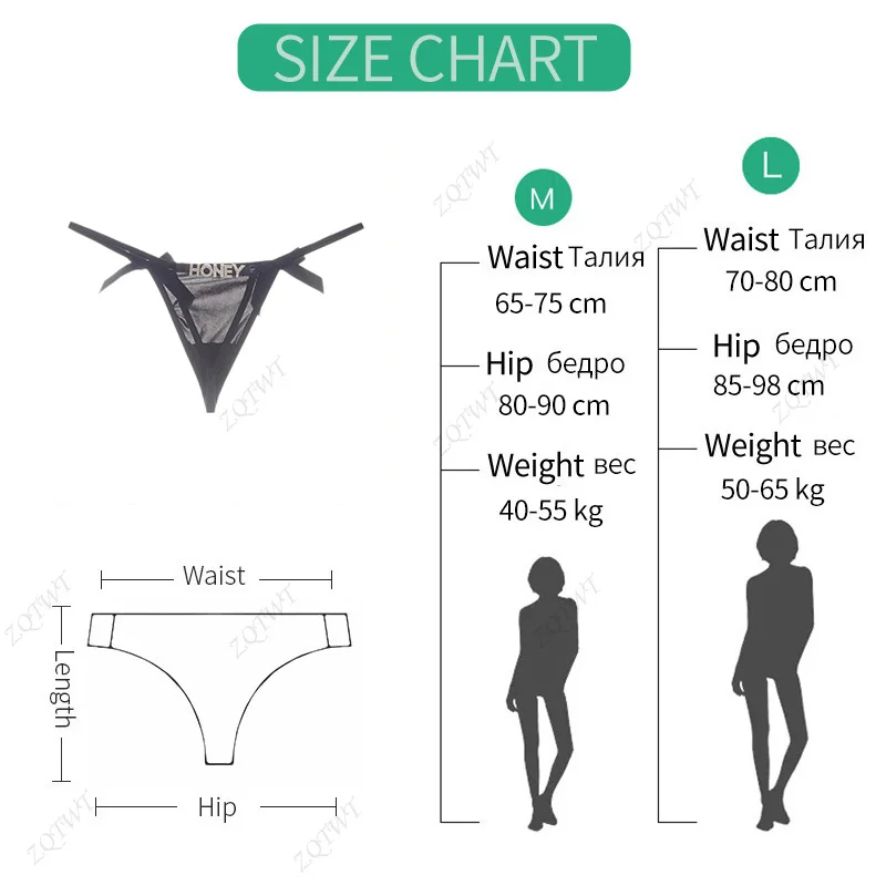 Ice Silk Sexy Women Panties Metal Chain Letter G String Girls Briefs Tassel Thong Erotic Underwear Low Waist Female Intimates