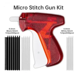 Tag Gun Kit Mini Stitch Tool Micro Stitch Gun for Clothes Mending Quilting Stitch Tag Gun with 1640pcs Micro Fasteners