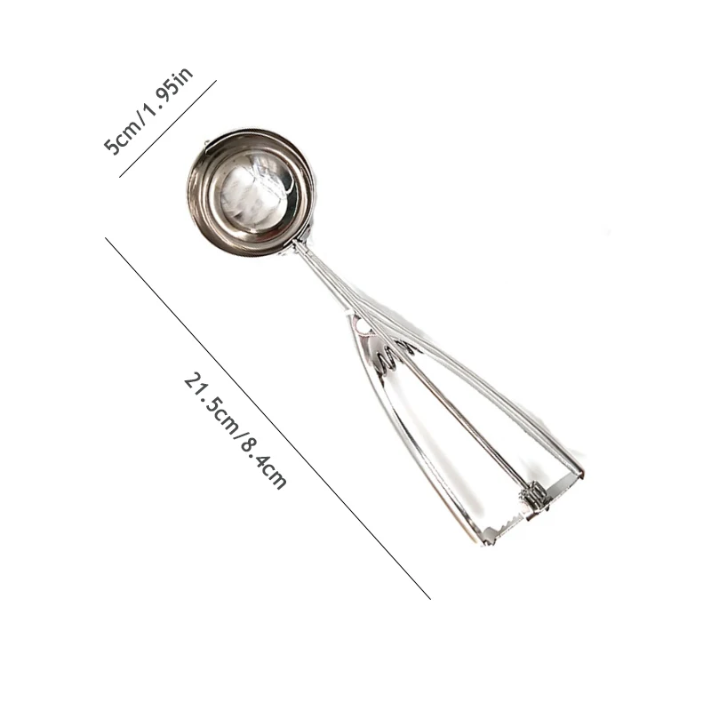 Simple Stainless Steel Digging Spoon Ice Cream Spoon Haagen Dazs Ice Cream Scoop Fruit Scoop Household Kitchen Tools