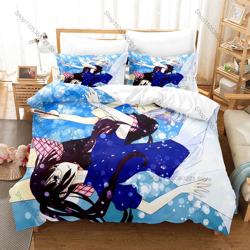 Riddle Story of Devil Anime Bedding Set, Duvet Cover + 2 Pillowcases, Cool Character Graphic Bed Linens
