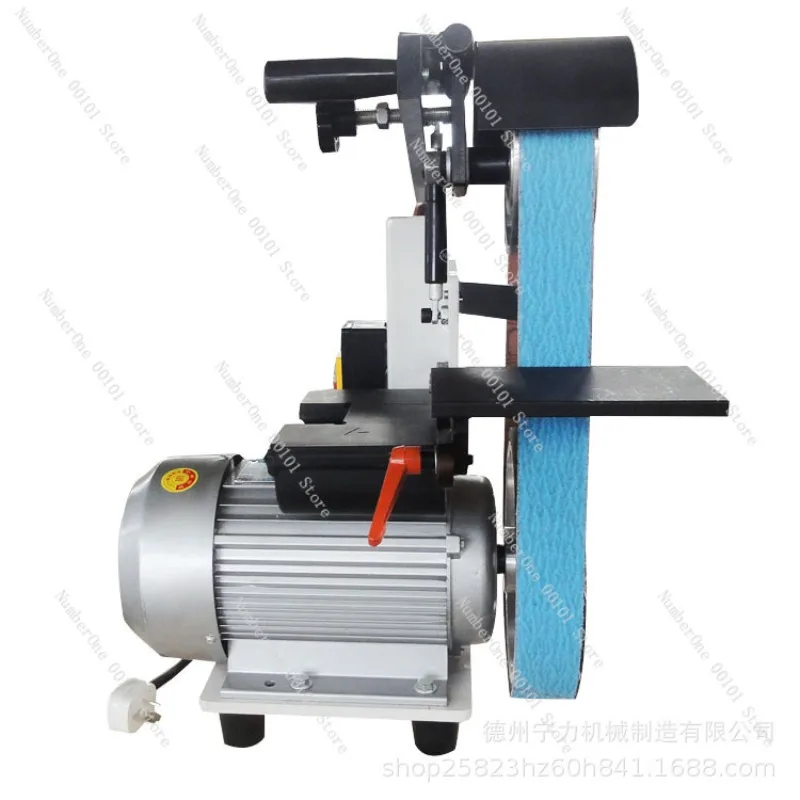 

Belt Sander Flat Grinding Machine Small Sharpening Electric round Tube Polishing Machine Automatic Desktop Grinding