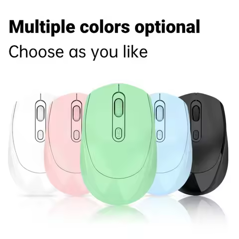 Wireless Mouse 2.4G Bluetooth-Compatible Wireless Computer Mouse USB Silent Game Mice For PC Laptop Macbook Tablet Female Office