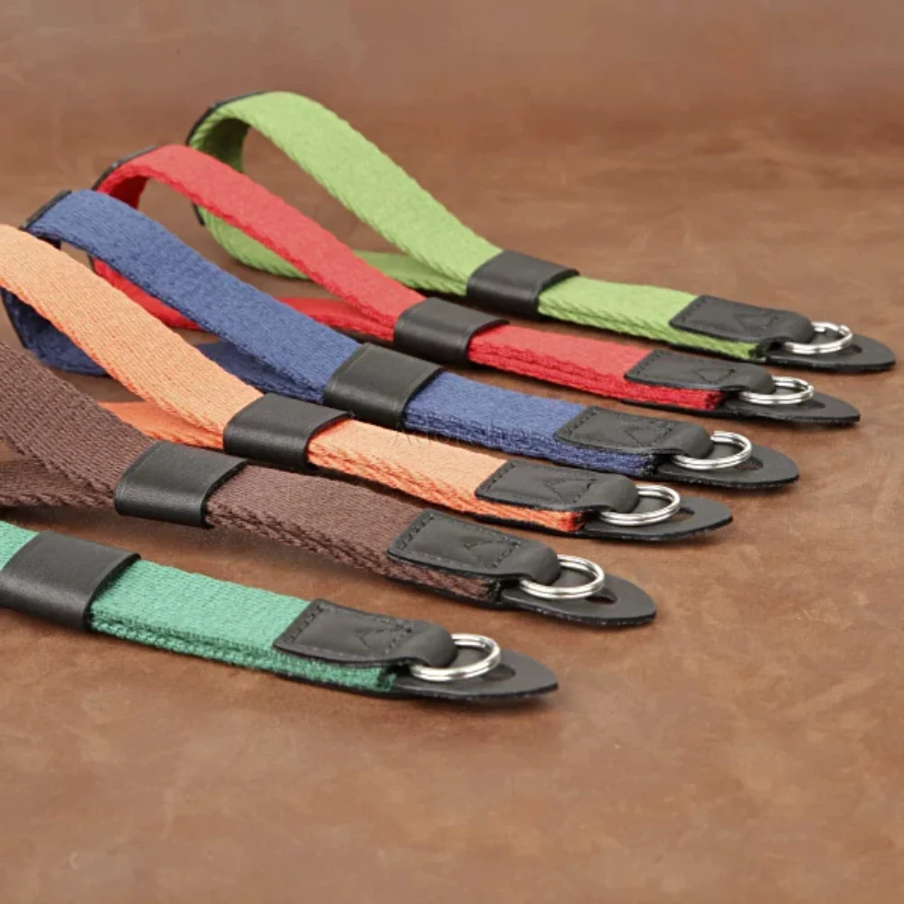 1PC Soft Cotton Camera Wrist Strap Hand Lanyard Cowhide Nylon Webbing Fit for Leica Fujifilm Sony DSLR Mirrorless Camera