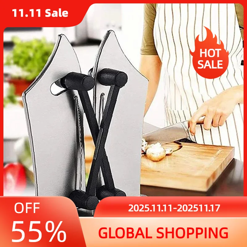 

1 шт., профессиональная точилка для ножей, кухонный точильный камень, точильный камень из вольфрамовой стали, алмазная точилка для ножей