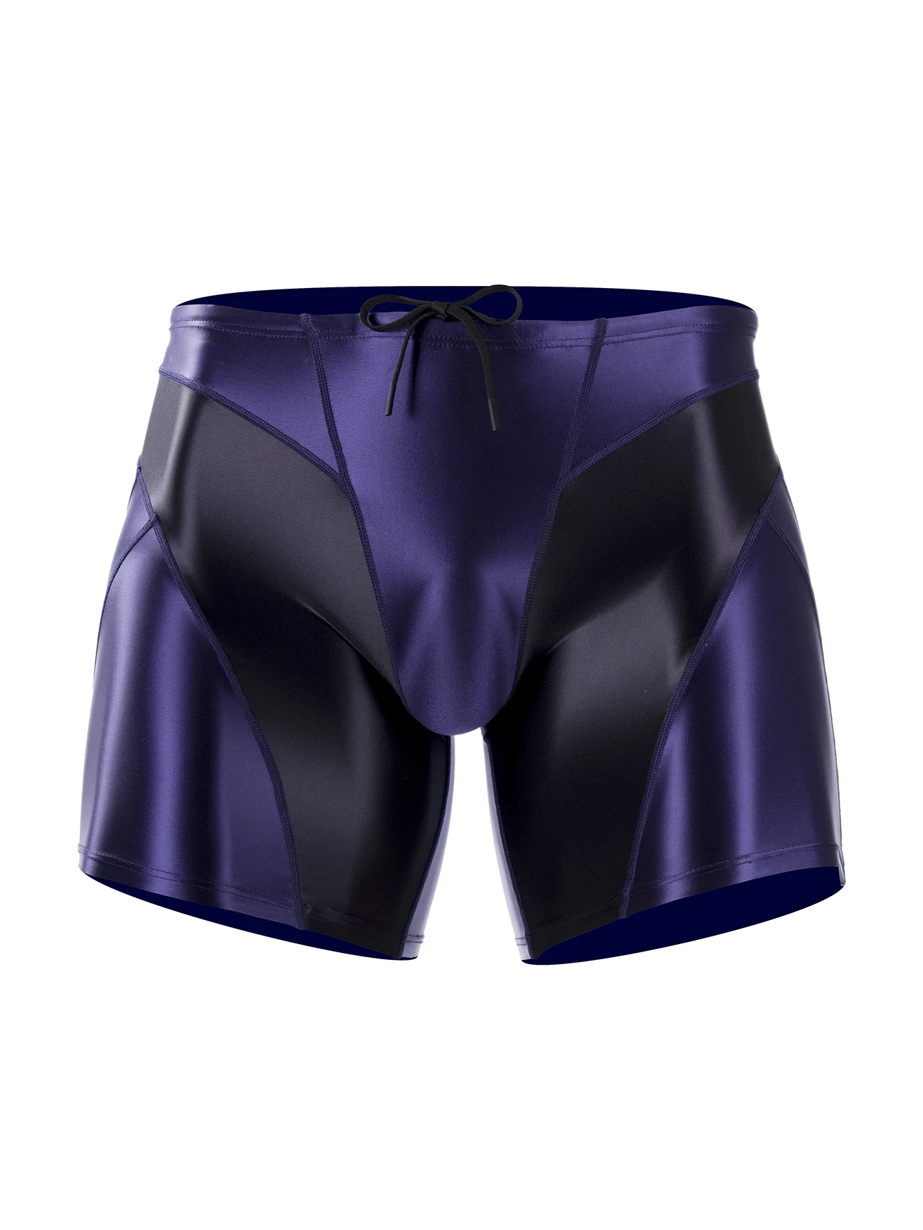 Glänzende Boxershorts für Männer, Sport-, Lauf- und Badehosen, Boxershorts für schwule Männer