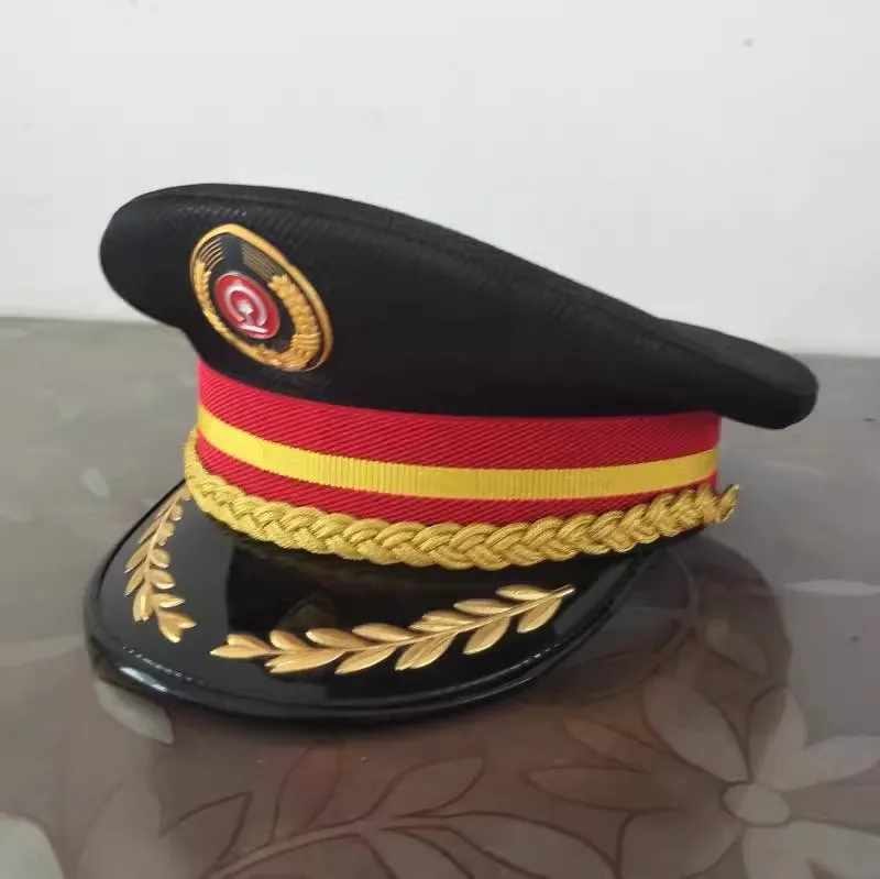 Railway peaked cap high-speed rail crew summer mesh wide brim conductor service hat