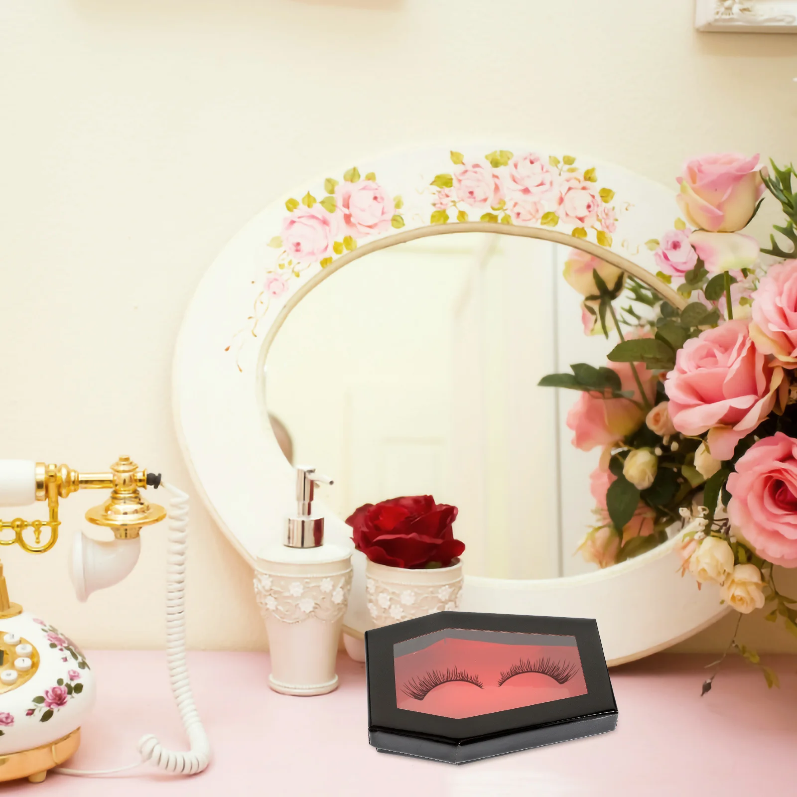 Eyelash Storage Box Reusable Coffin Style Case Compact False Lash Container Portable Organizer Protect Keep Eyelashes