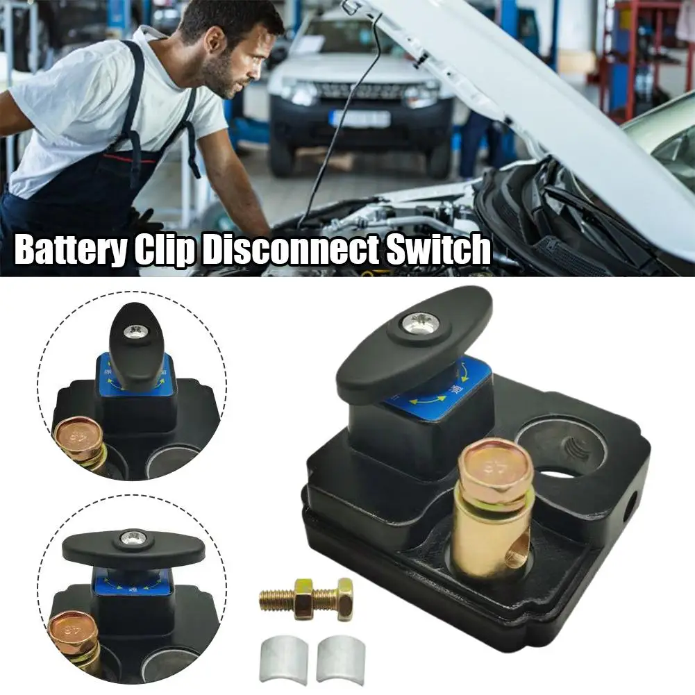 12V/24V Universal Car Battery Disconnect Switch Battery Battery Anti-leakage Disconnect Isolator Switch Off Terminal Switch Y4D0