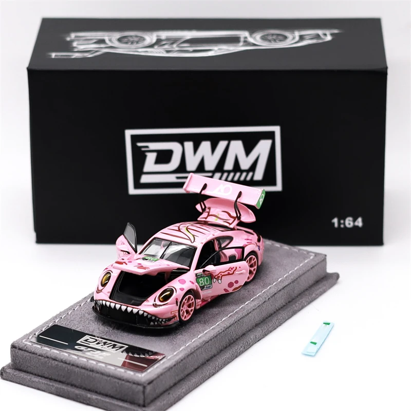 DWM 1:64 GT3 RS rexys Pink/roxys Green #80 Limited499 Alloy Vehicle Collectible Car Model