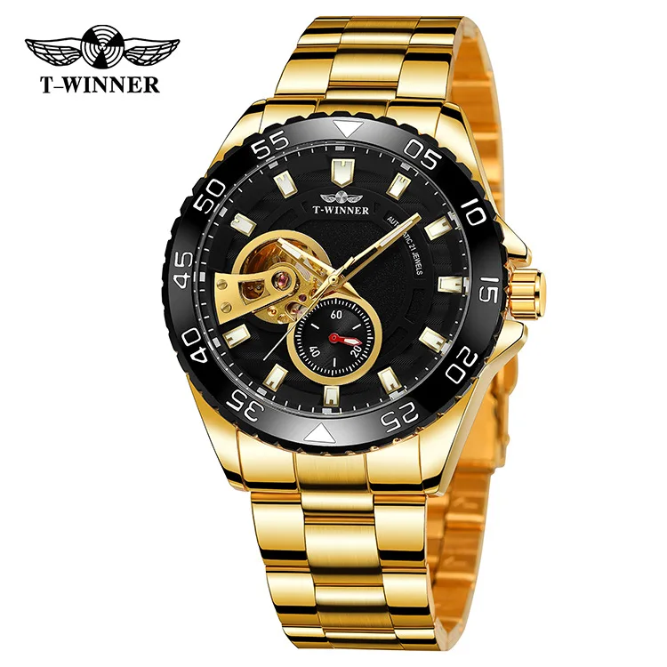 Fashion Winner Top Brand Men's Luminous Needle Multiple Colors Available Simple Atmospheric Fully Automatic Mechanical Watches