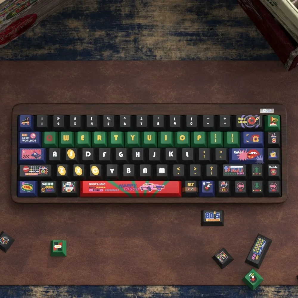 134 Keys Keycaps  Cherry Height PBT Thermal Sublimation For 61 68 87 98 104 108 Mechanical Keyboard