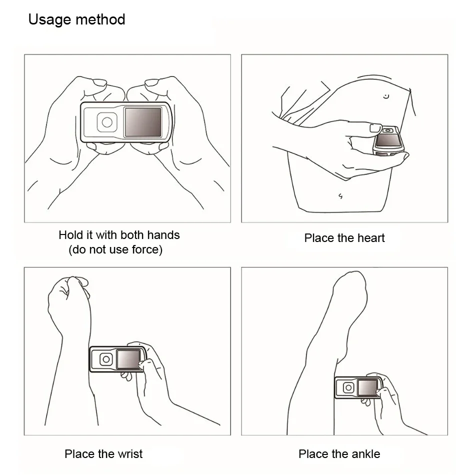 PM-10 ECG Monitor Rechargeability Portable Bluetooth ECG Monitor, Visible Electrocardiogram, Digital Multifunctional ECG Monitor