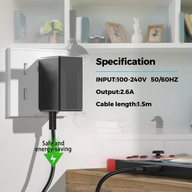 AC100-240V Power Adapter for Game Consoles with 150cm USB C Fast Charging Cord best sale