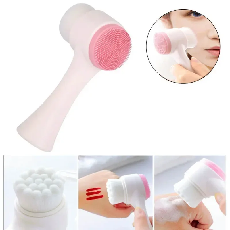 Double Sides Facial Deep Cleansing Brush Face Skin Care Clean