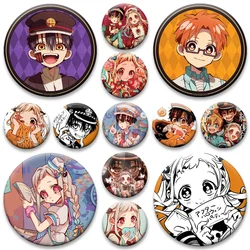 Cute Round Snap-in Brooches Yugi Amane Hanako Minamoto Kou Yashiro Nene Badge Backpack Accessories Jewelry Gift Lapel Pins
