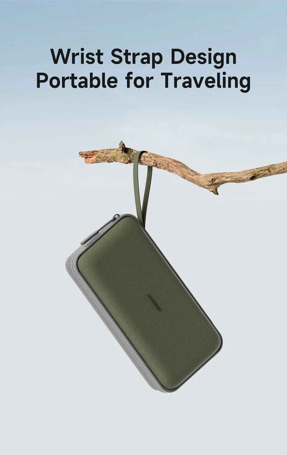 منظم إلكتروني لتنظيم كابلات السفر وحقيبة حمل محمولة لشاحن الكابل وبطاقة SD وبنك الطاقة