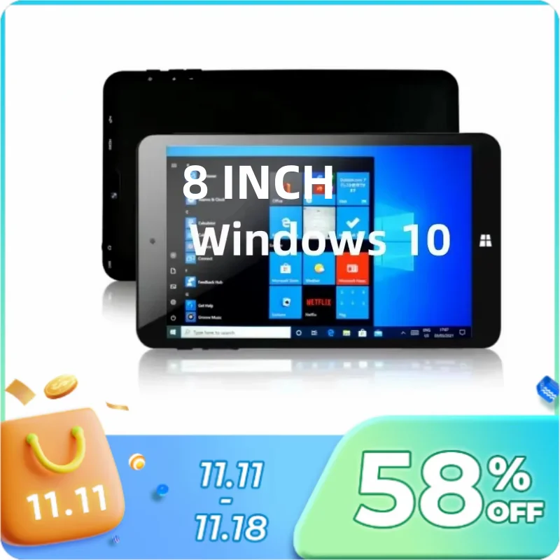 Free Drop Shipping 8'' Mini Tablets PC 1280x800IPS Quad Core 4GB RAM 64GB ROM Windows 10 Z8300 CPU Dual Cameras Wifi Netbook