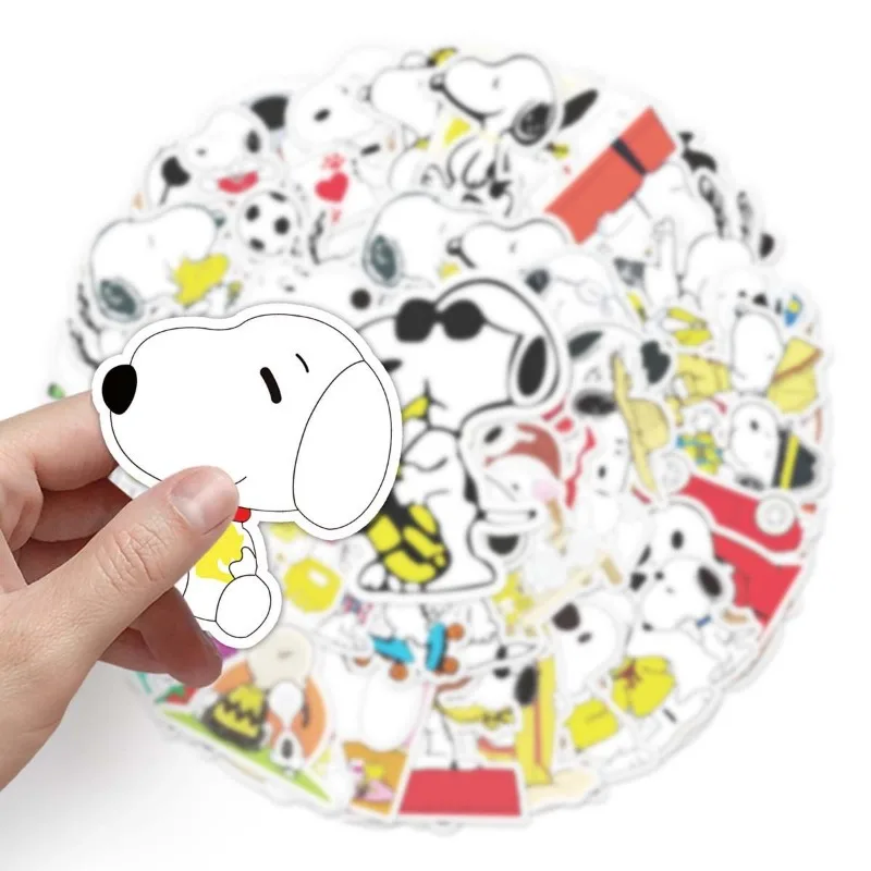 Snoopy Animatie Perifeer Karakter Schattige Stickers Creatief Grappig Handboek Koffer Decoratie Stickers Waterdicht