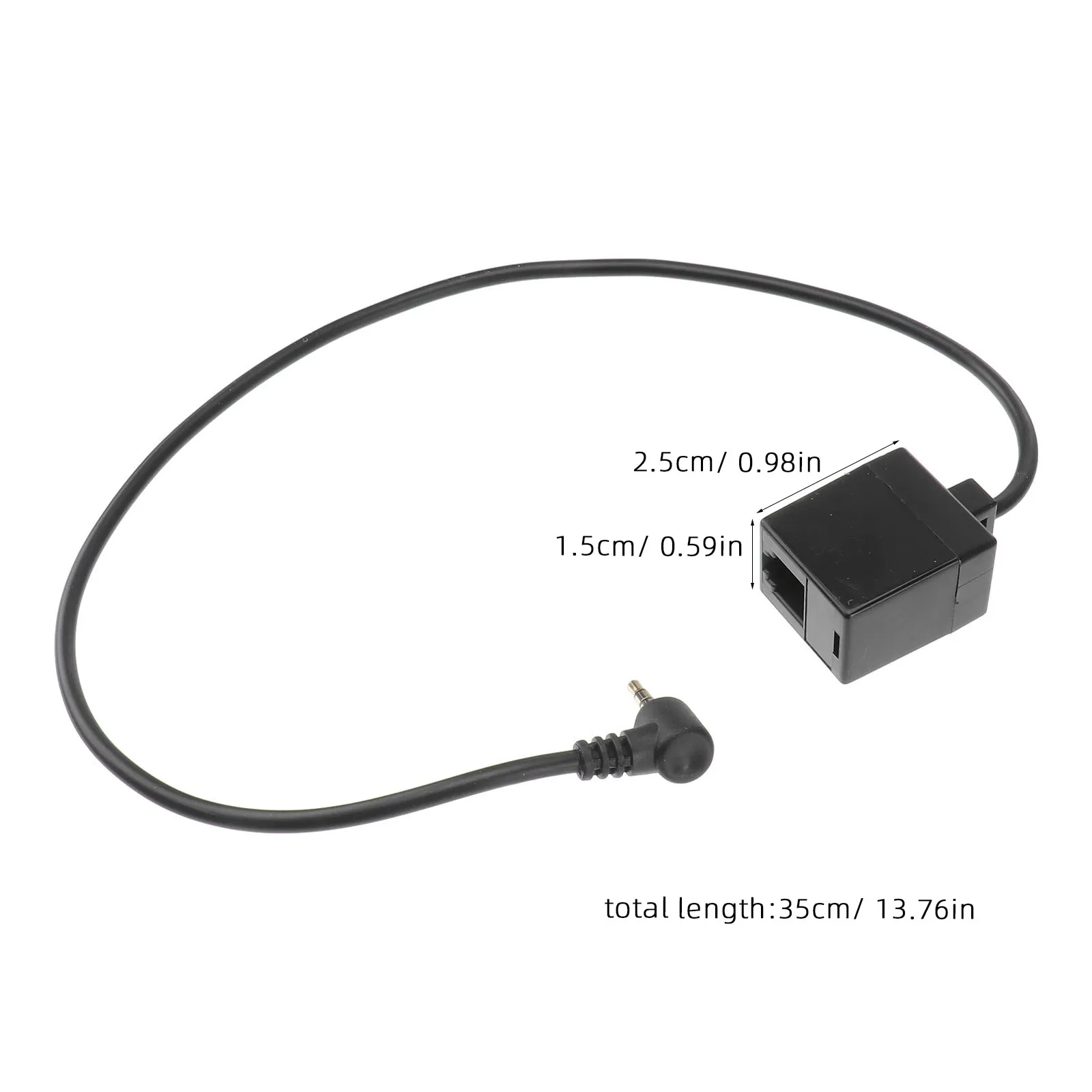 2.5mm Stereo Jack Rj9 6p4c Socket Audio Cable Adapter Converter Support Charging Voice Call Volume Control Professional High