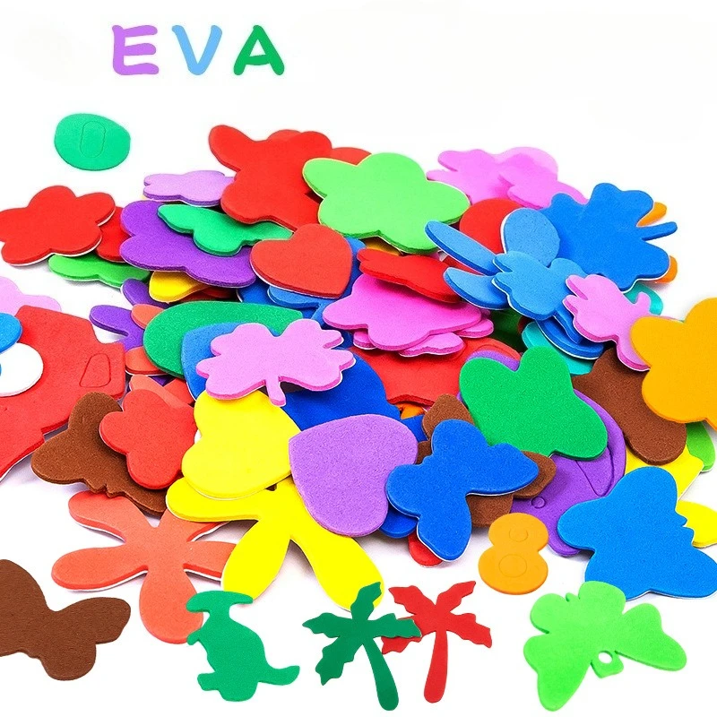 

EVA Animal Handmade Accessories Cute 3D DIY Material Packing Kindergarten Stickers Sponge Belt Adhesive Cartoon Patch Gift Toys