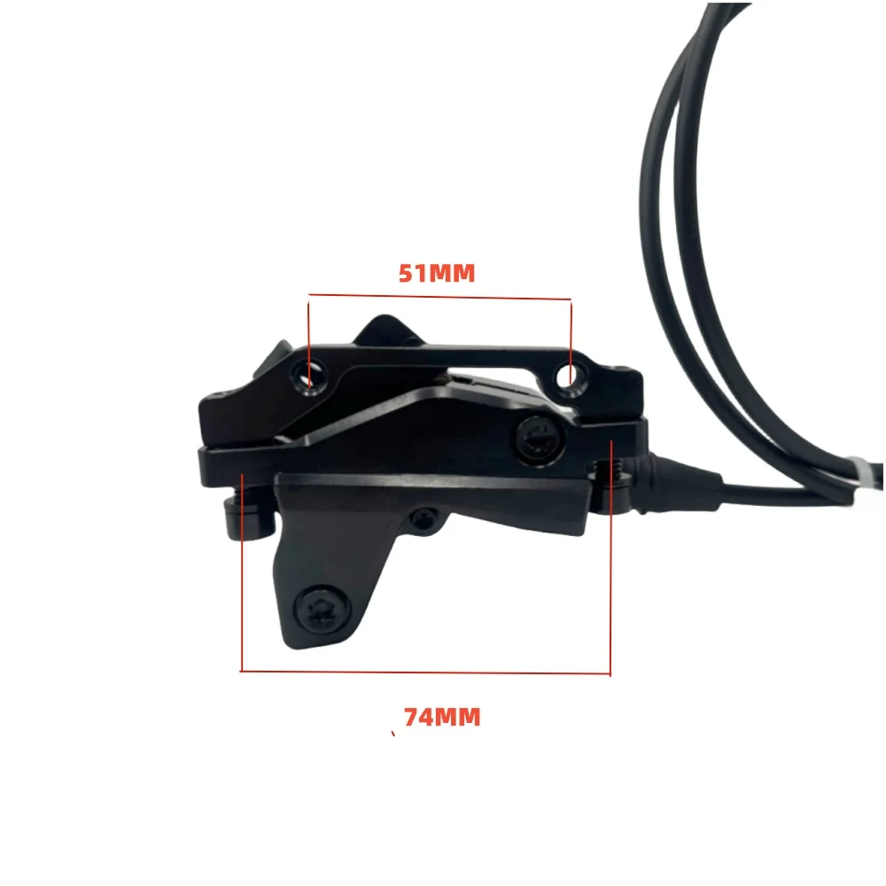 XOD 4-Piston Hydraulic Cutoff Brake 2-Pin Waterproof Plug E-Bike Disc Brake For Electric Bicycle Electric Motorcycle