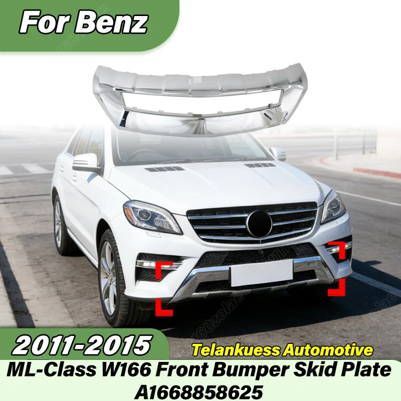 

For Mercedes Benz ML Class W166 2011 2012 2013 2014 2015 Automobile Front Bumper Bumper Bright Strip Body Modification Kit