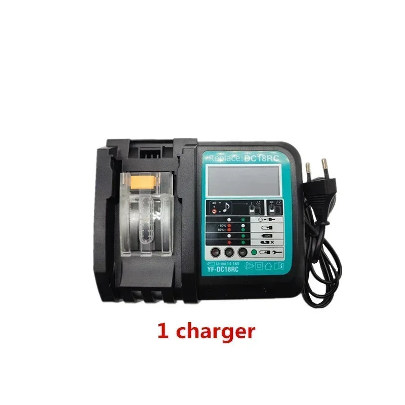 18V 6000mAh replaces MAKITA to replace battery LXT BL1860B BL1860 BL1850 electric tool rechargeable lithium-ion battery+charger