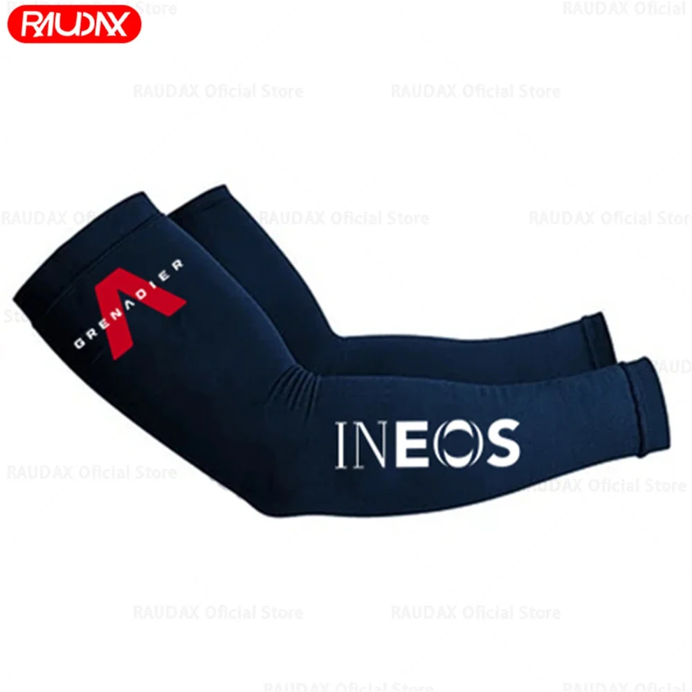 2023 Team Ineos Grenadier Leg Warmers Black UV Tection Cycling Arm Warmer Breathable Bicycle Running Racing MTB Bike Leg Sleeve