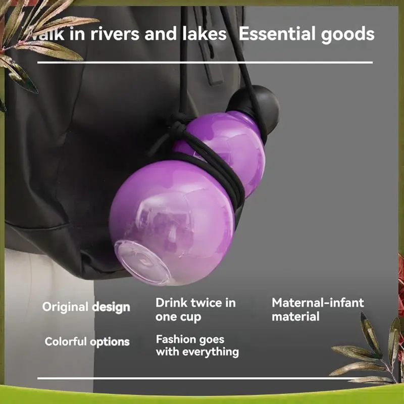 

Reliable-Chinese Retro-Inspired Gourd Style Water Bottle 800ML Gourd Water Bottle Large Gourd Travel Water Bottle For Gym