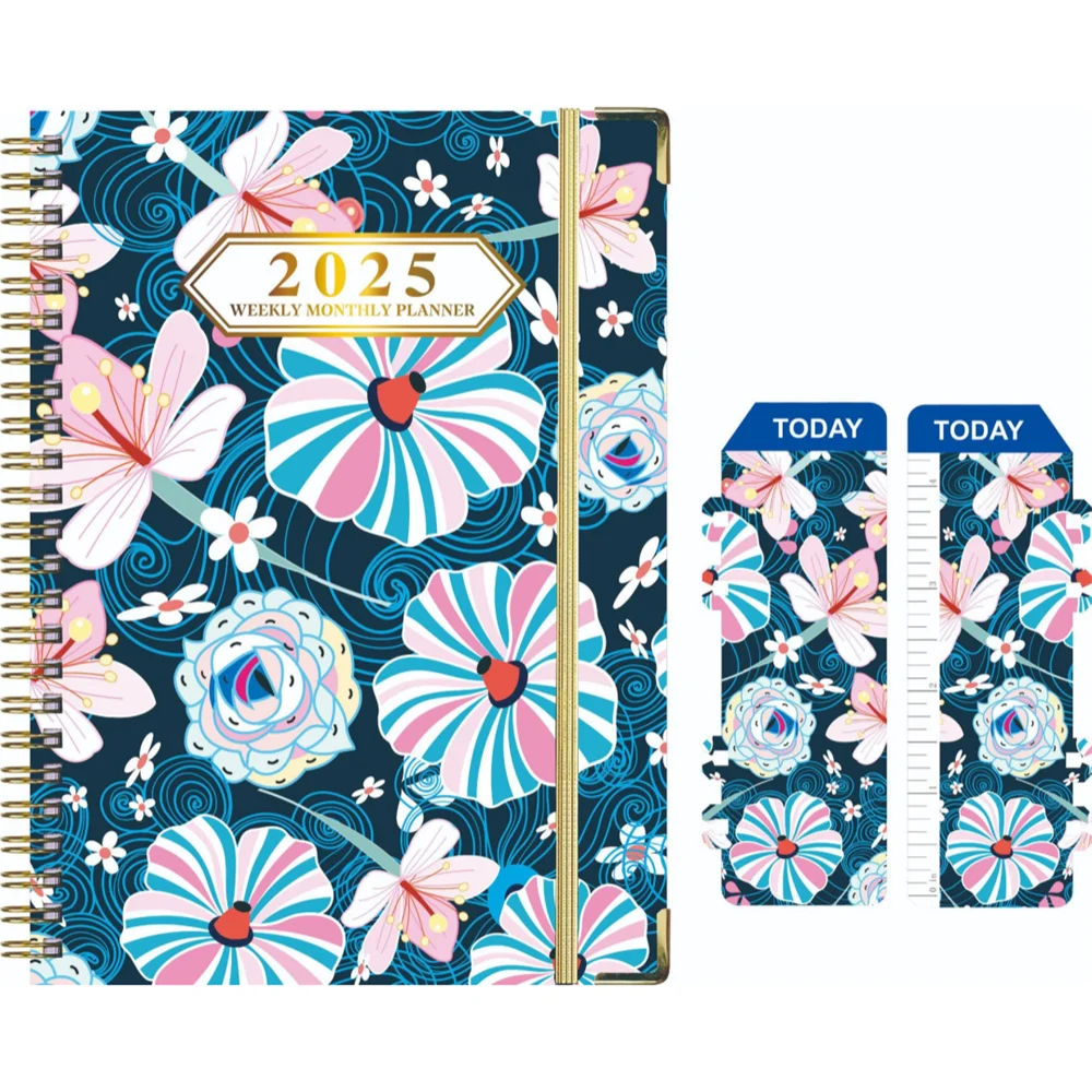 Imagem -05 - Caderno Diário Planejador 2025 a5 Gestão de Tempo Horários Diários para Estudantes Lista de Afazeres Caderno em Inglês com Espiral