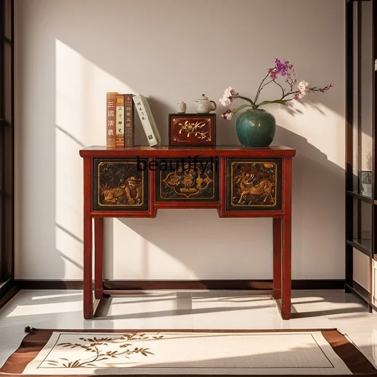 During the Republic of China, porch tables, wine tables, Ming and Qing Dynasties, old furniture, and old objects are nostalgic