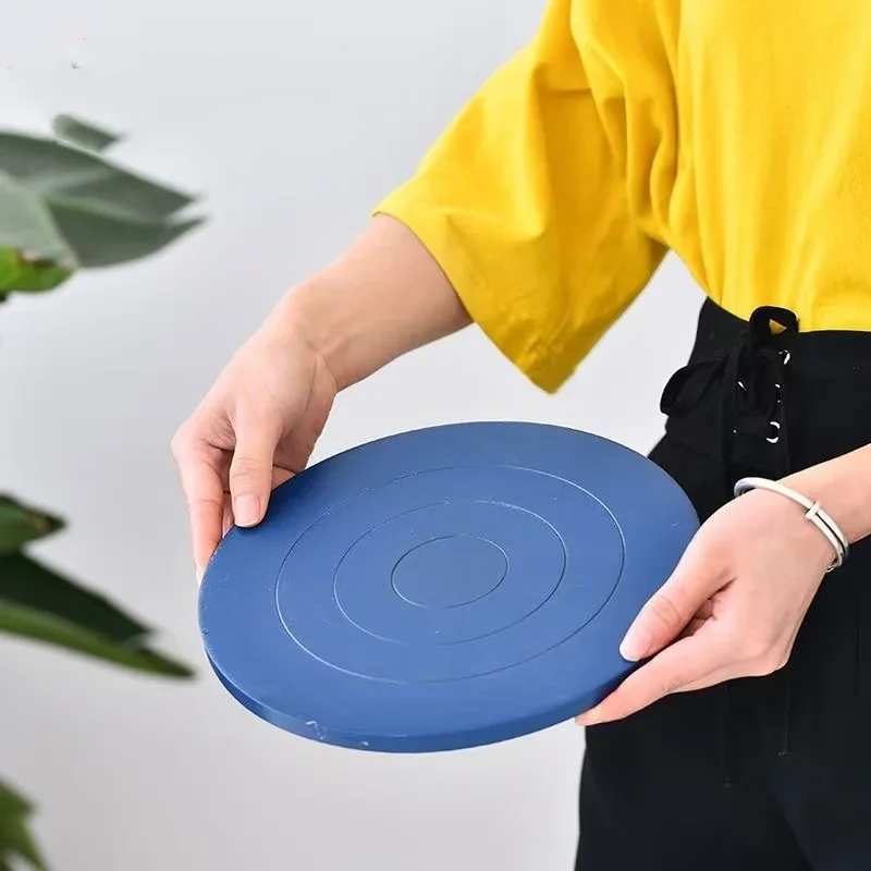 Pottery Turntable - Model Figurine Clay Sculpture Rotating Stand Manual Cast Iron Rotating DIY Workbench Pottery Tool