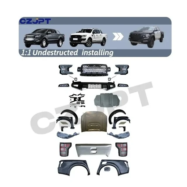 

High quality facelift car body kit for ford Ranger Upgrade to F150 Hulk body kit