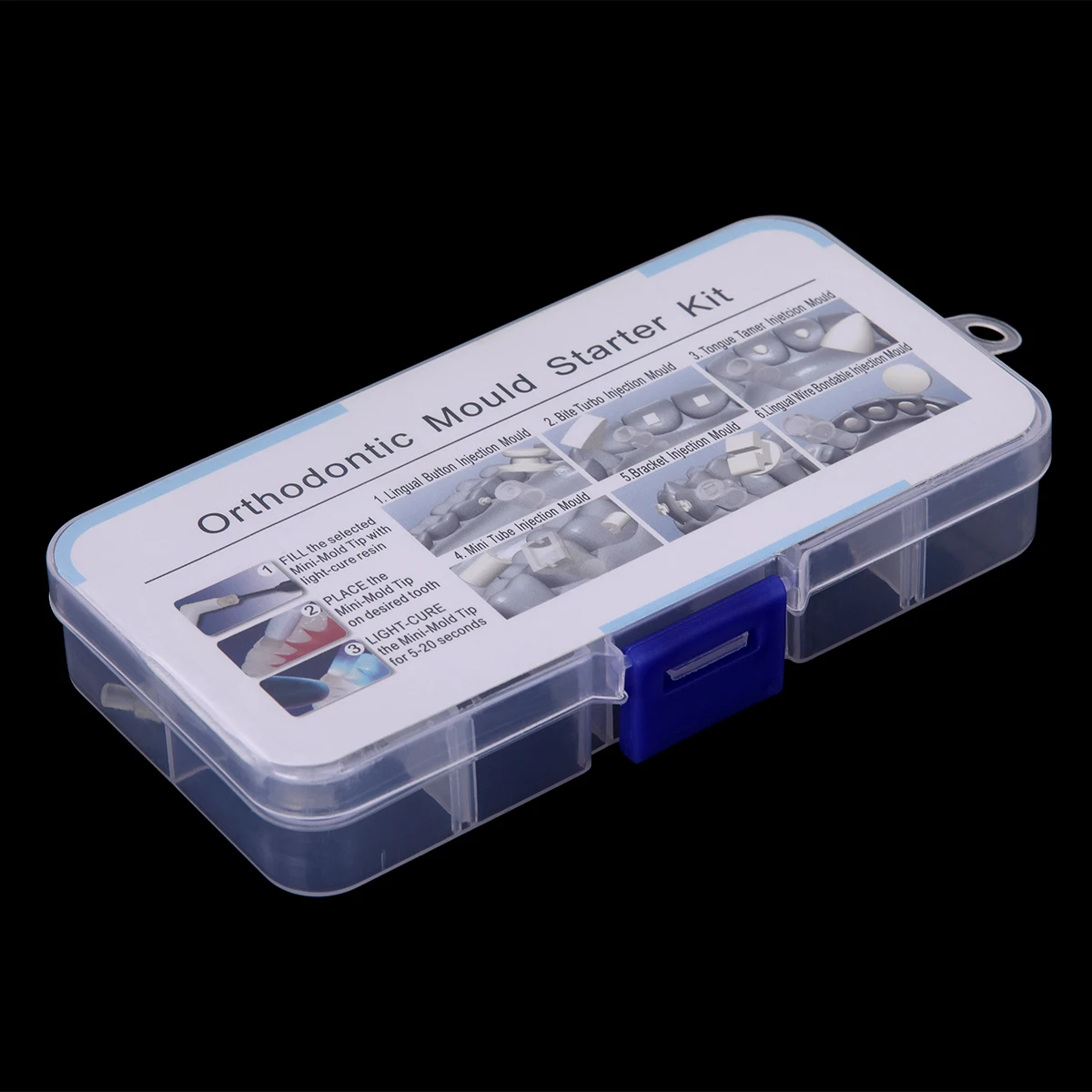 Azdent 6 teile/schachtel dental mini kiefer ortho pä dische zubehör spritzguss kiefer ortho pä dische aufsatz form schleif mittel mit griff – Detail 7