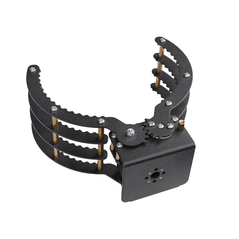 ロボットアームグリッパー顎、ロボットロボットアームサーボ高トルクDIYグリッパー、フレキシブルメタル