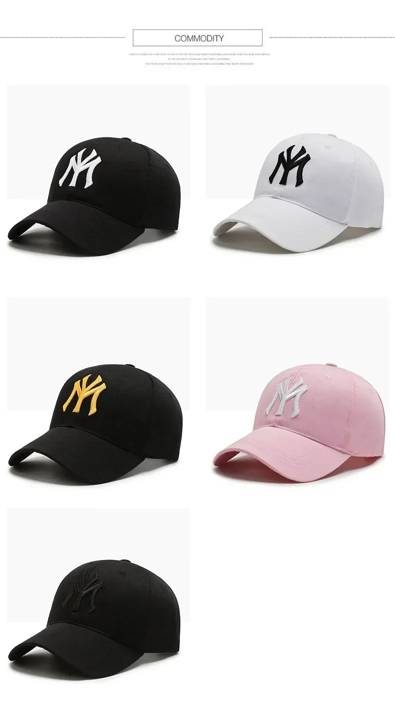 Unique Embroidered Fashion Letter Baseball Cap with Adjustable Sun Visor for Men and Women Outdoors