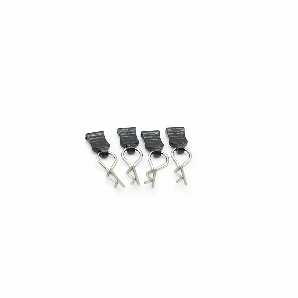 4 قطعة معدنية R-نوع سيارة قذيفة الجسم مقاطع ثابتة دبوس مع تبويب ل محوري SCX10 TRX-4 MJX Wltoys 1/10 1/12 1/14 1/18 RC قطع غيار السيارات