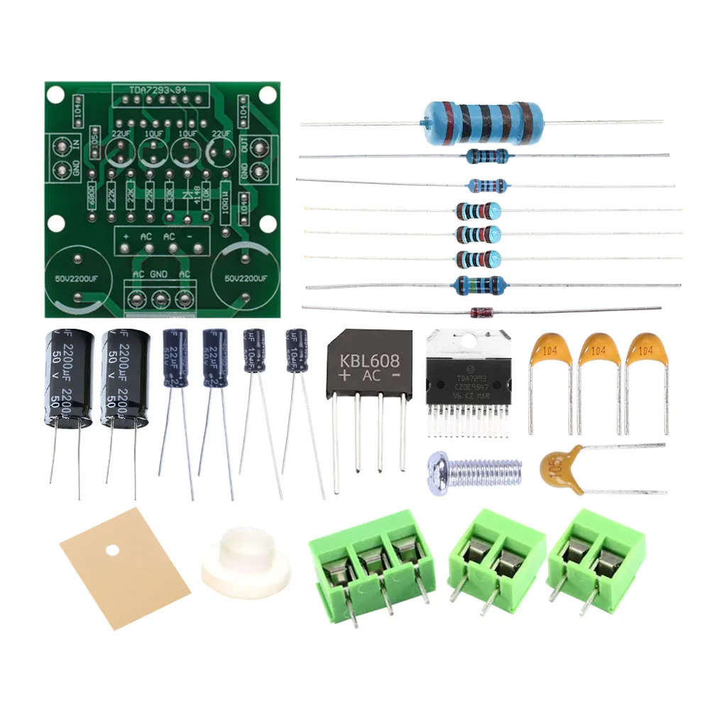 Mono Amplifier Board DIY Electronic Kit TDA7293 7294 Subwoofer High-Power Module Soldering Project Practice Suite Component Weld