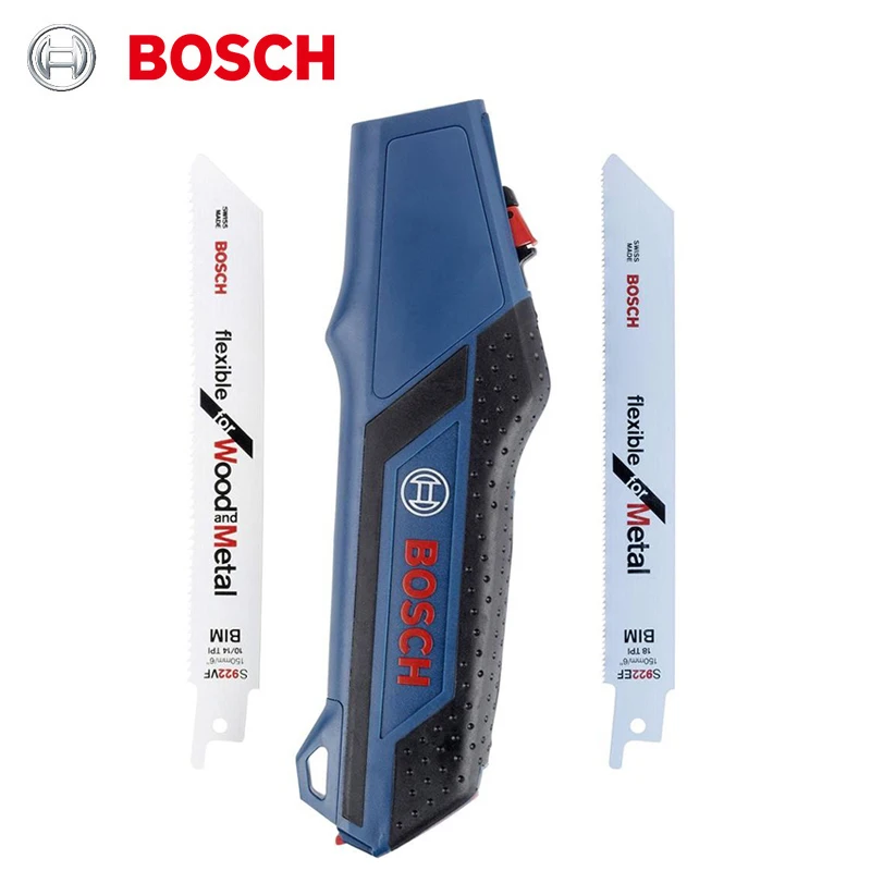 Bosch Professional 2608000495 Hand Sawing Set Handle Wood and Metal Recip Saw Blades Branch Plastic Pipe Metal Cutting